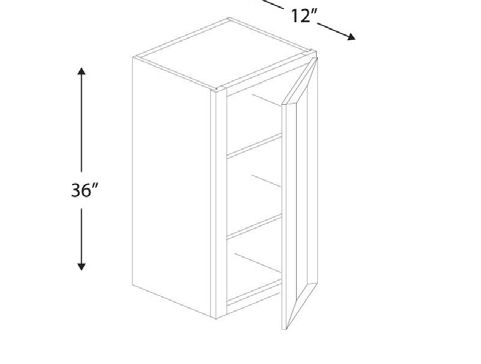 Blue Valley Cabinets W0936 Replacemant Door Only (WHS-W0936-DOOR)