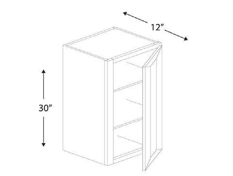 Blue Valley Cabinets W1530 Replacemant Door Only (SG-W1530-DOOR)