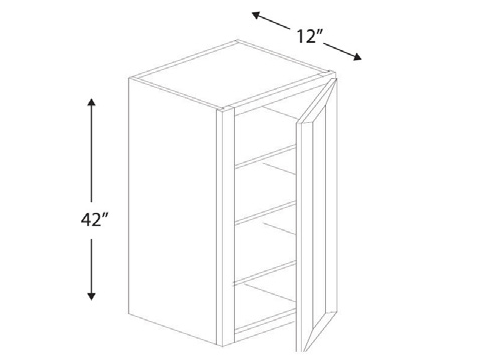 Blue Valley Cabinets W1542 Replacemant Door Only (GRS-W1542-DOOR)