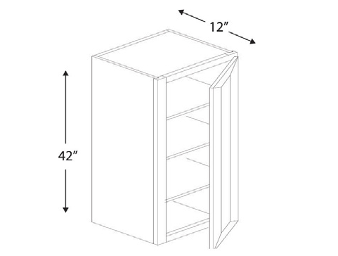 Blue Valley Cabinets W1542 Replacemant Door Only (SG-W1542-DOOR)