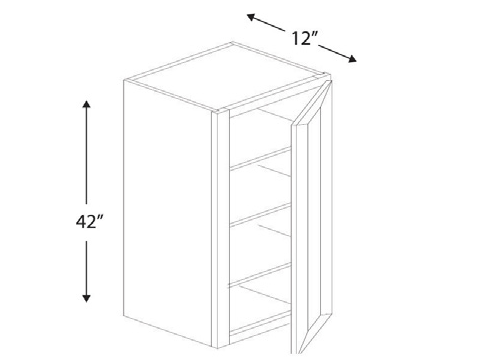 Blue Valley Cabinets W1842 Replacemant Door Only (SG-W1842-DOOR)