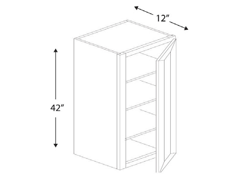 Blue Valley Cabinets W1842 Replacemant Door Only (WHS-W1842-DOOR)