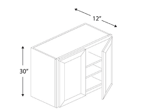 Blue Valley Cabinets W2430 Replacemant Door Only (SG-W2430-DOOR)