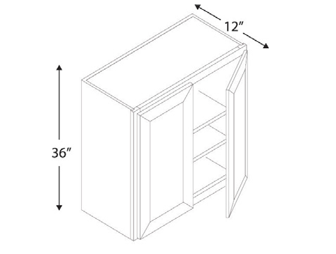 Blue Valley Cabinets W2436 Replacemant Door Only (ESS-W2436-DOOR)