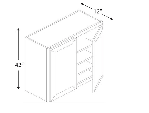 Blue Valley Cabinets W2442 Replacemant Door Only (GRS-W2442-DOOR)