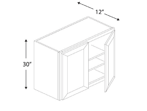 Blue Valley Cabinets W2730 Replacemant Door Only (GRS-W2730-DOOR)