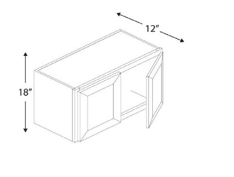 Blue Valley Cabinets W3018 Replacemant Door Only (MS-W3018-DOOR)