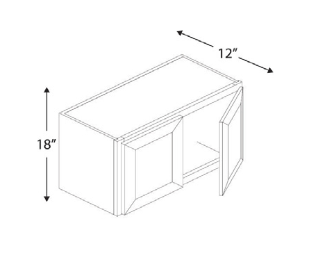 Blue Valley Cabinets W3018 Replacemant Door Only (SG-W3018-DOOR)