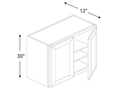 Blue Valley Cabinets W3030 Replacemant Door Only (SG-W3030-DOOR)