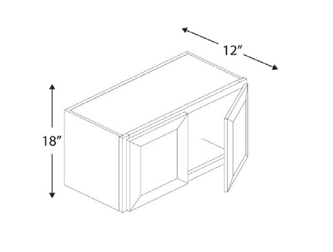 Blue Valley Cabinets W3318 Replacemant Door Only (SG-W3318-DOOR)