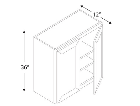 Blue Valley Cabinets W3336 Replacemant Door Only (MS-W3336-DOOR)