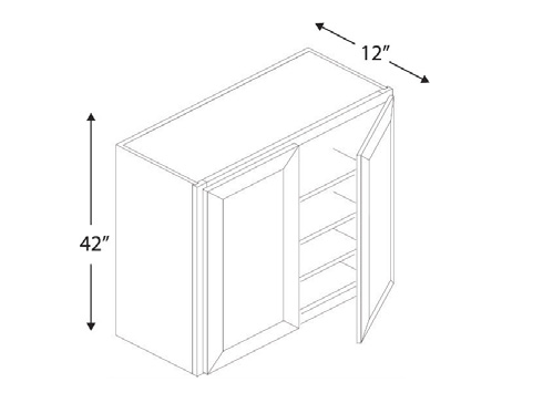 Blue Valley Cabinets W3342 Replacemant Door Only (MS-W3342-DOOR)