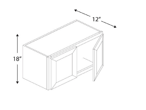 Blue Valley Cabinets W3618 Replacemant Door Only (MS-W3618-DOOR)