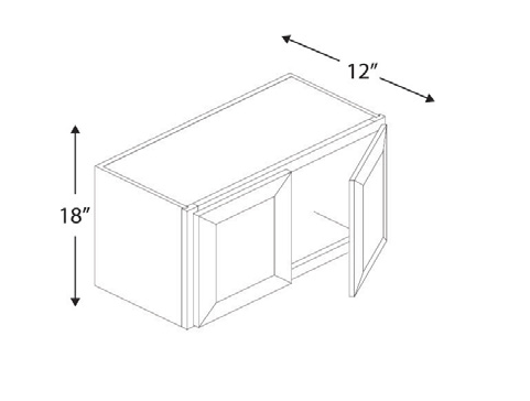 Blue Valley Cabinets W3618 Replacemant Door Only (SG-W3618-DOOR)