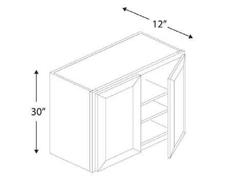 Blue Valley Cabinets W3630 Replacemant Door Only (SG-W3630-DOOR)