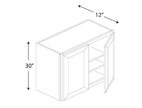 Blue Valley Cabinets W3630 Replacemant Door Only (WHS-W3630-DOOR)