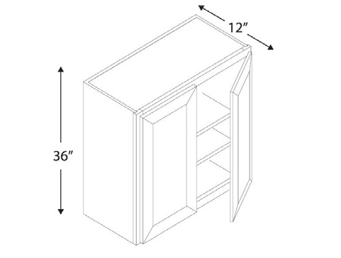 Blue Valley Cabinets W3636 Replacemant Door Only (SG-W3636-DOOR)