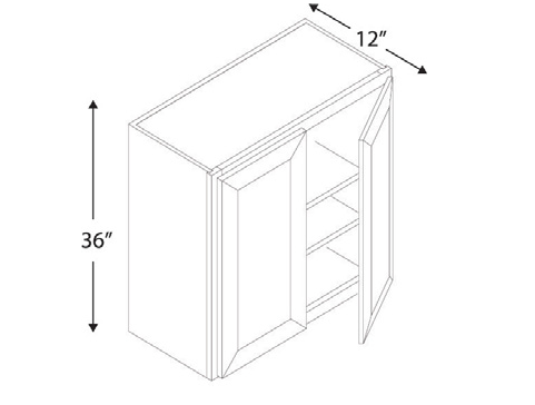 Blue Valley Cabinets W4236 Replacemant Door Only (SG-W4236-DOOR)