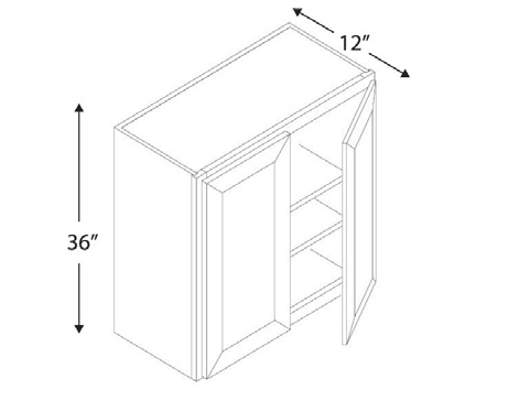 Blue Valley Cabinets W4236 Replacemant Door Only (WHS-W4236-DOOR)