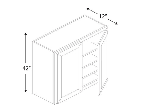 Blue Valley Cabinets W4242 Replacemant Door Only (MS-W4242-DOOR)