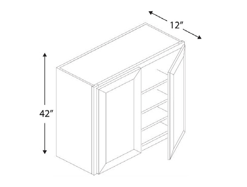 Blue Valley Cabinets W4242 Replacemant Door Only (SG-W4242-DOOR)