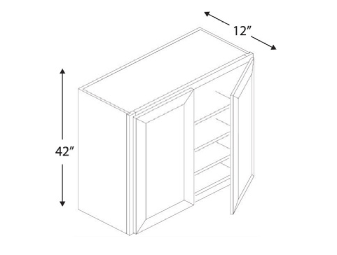 Blue Valley Cabinets W4242 Replacemant Door Only (WHS-W4242-DOOR)