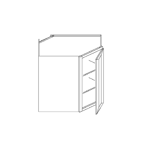 Blue Valley Cabinets Wall Diagonal Corner Face Frame Only (GRS-WDC2430FF)