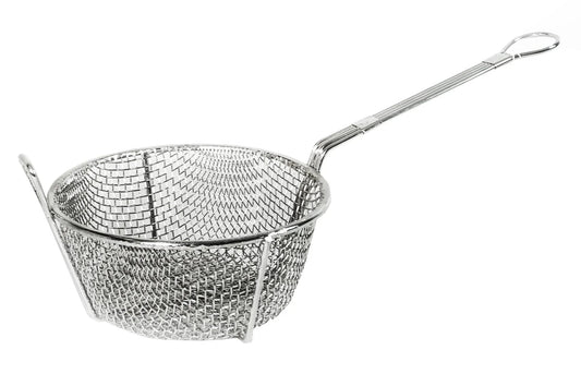 Bluebird 10" Nickel Plated Pasta and Noodle Basket in Heavy Duty