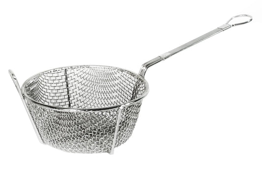 Bluebird 10" Stainless Steel Pasta and Noodle Baskets in Coarse Mash