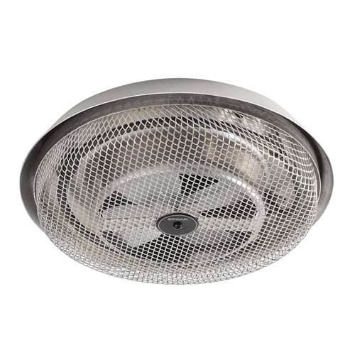 Broan 157 Low-Profile 1250W, 120VAC Stainless Steel Fan-Forced Ceiling Heater