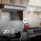Broan 30" 350 Max Blower CFM 3-Speed Stainless Steel Under-Cabinet Range Hood
