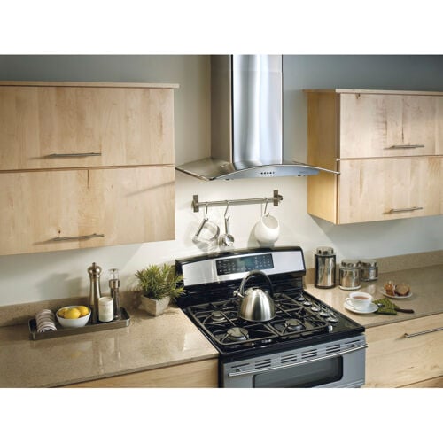 Broan B5736SS 36" 450 CFM Stainless Steel Convertible Arched Canopy Wall-Mount Chimney Range Hood