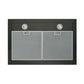 Broan BWS1304BLS 30" 450 CFM Black Stainless Steel Convertible Wall-Mount Low Profile Pyramidal Chimney Hood