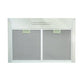 Broan EW4336SS 36" 460 MAX Blower CFM Convertible T-Style Wall Mount Stainless Steel Chimney Hood