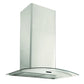 Broan EW4636SS 36" 460 Max Blower CFM Stainless Steel Convertible Curved Glass Chimney Range Hood