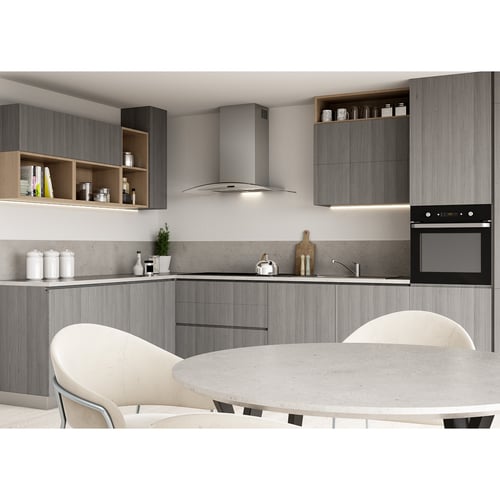Broan EW4636SS 36" 460 Max Blower CFM Stainless Steel Convertible Curved Glass Chimney Range Hood