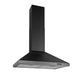 Broan EW4830BLS 30" 460 MAX Blower CFM Black Stainless Steel Pyramidal Chimney Range Hood