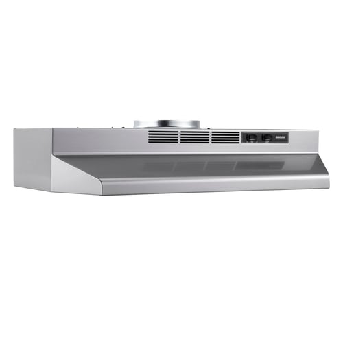 Broan F4036SF 36" 230 MAX Blower CFM Stainless Steel Convertible Under-Cabinet Range Hood