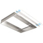 Broan RML4560S 60" Brushed Stainless Steel Custom Hood Liner for RMIP45 Insert