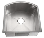 C-Tech-I D Bowl Zero-Radius Inside Corners 20" Stainless Steel Farmhouse Sink by Chemcore Industries