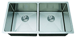 C-Tech-I Large Dual Rounded Inside Corners 33" Stainless Steel Farmhouse Sink by Chemcore Industries