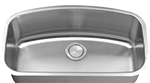 C-Tech-I Large Single Bowl 31" Stainless Steel Kirchen Sink by Chemcore Industries