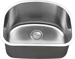 C-Tech-I Medium Single Bowl 23" Stainless Steel Kirchen Sink by Chemcore Industries