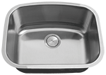 C-Tech-I Medium Single Bowl 24" Stainless Steel Kirchen Sink by Chemcore Industries