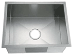 C-Tech-I Medium Single Zero-Radius Inside Corners 22" Stainless Steel Farmhouse Sink by Chemcore Industries