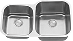C-Tech-I Reverse Dual 60/40 Bowl 11" Stainless Steel Kirchen Sink by Chemcore Industries