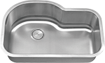 C-Tech-I Unique Single Bowl 31" Stainless Steel Kirchen Sink by Chemcore Industries