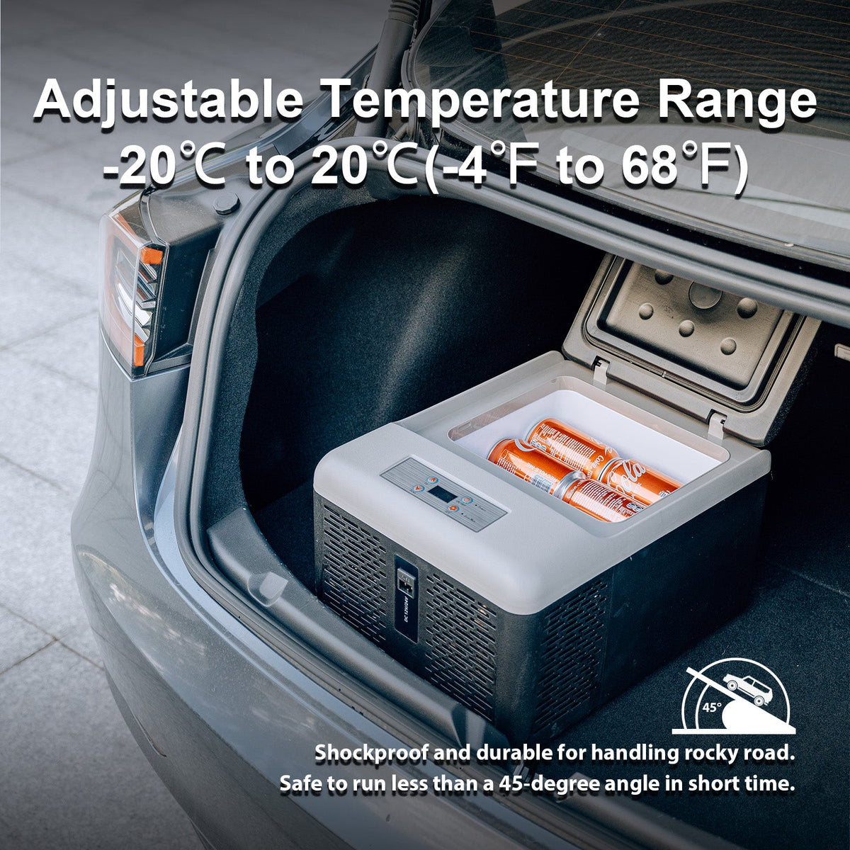 Alpicool C9PT 20L/21 QT Black Mini Car Fridge
