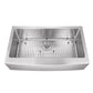 Cahaba CAHCA231SB32 33" Stainless Steel Micro Radius Single Bowl Apron Front Kitchen Sink