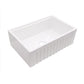 Cahaba CAHCAFC30SBKW 30" Single Bowl Reversible Apron Front Fireclay Workstation Kitchen Sink